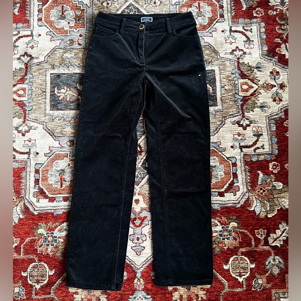 J. Crew Stretch Velvet Trouser